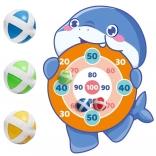 Woopie Jeu d’adresse Lancer sur Velcro Cible Requin