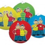 Lampion en papier avec motif Pat et Mat, 25 cm