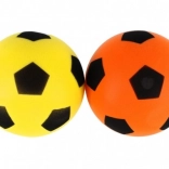 Ballon de football en mousse 18 cm dans un filet