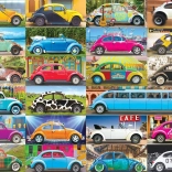 Puzzle Volkswagen Beetle : Coccinelle sur la route 1000 pièces