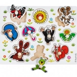 Puzzle en bois à encastrer LA PETITE TAUPE grand format