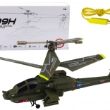 Hélicoptère militaire Apache vert télécommandé