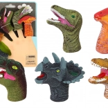 Marionnettes à doigts colorées Dinosaure, ensemble de 5 pièces