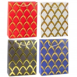 Sac cadeau avec motifs dorés décoratifs 32 × 26 × 12 cm