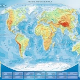 Puzzle 4000 pièces – grande carte physique du monde