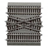 ROCO LINE croisement DGV15 avec ballast 30° H0