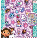 Autocollants scintillants La Maison Magique de Gabby A5, 8 feuilles