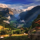 puzzle Trefl Photo Odyssey : Lauterbrunnen, Suisse 1000 pièces