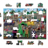 Puzzle en bois double face Place de Paris à Berlin, 200 pièces