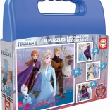 puzzle Educa dans une valisette Frozen 2, 4-en-1 (12, 16, 20, 25 pièces)