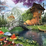 ART PUZZLE maison de conte de fées dans une vieille botte – 1000 pièces