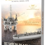 Metal Earth puzzle 3D plateforme pétrolière et tanker – set deluxe
