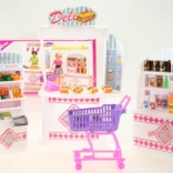 Glorie supermarché – set de jeu avec snack-bar et accessoires