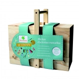 Mallette d’art créatif en bois à étages pour enfants – set de 1000 pièces