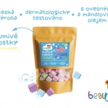 Cubes de bain effervescents aux probiotiques en sachet refermable