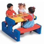 Grande table de pique-nique pour enfants Little Tikes - Couleurs primaires