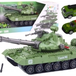 Tank vert DIY pour enfants avec pièces démontables et sons