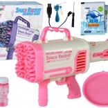 Bulles de savon Machine à bulles de savon Pistolet électrique rose