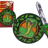 Set de chevalier en mousse EVA – épée et bouclier avec motif de serpent