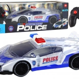 Voiture de sport de police radiocommandée 1:16 avec lumières