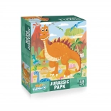 Puzzle dinosaures 48 pièces 60 × 44 cm