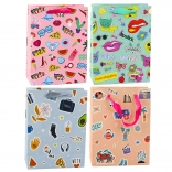 Sac cadeau avec motif d'autocollants