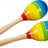 Goki maracas arc-en-ciel – set de 2 pcs