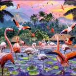 Puzzle flamants roses 1000 pièces