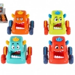 Voiture Monster à presser 9 × 8 cm, assortiment de 4 couleurs