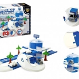 Wader Play Tracks City poste de police, circuit 3,8 m avec 3 voitures