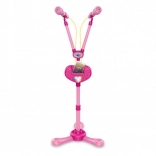 PLEJO Support avec deux microphones rose