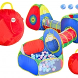 Grande tente de terrain de jeu pour enfants Tunnel Piscine à balles Trach Colorée