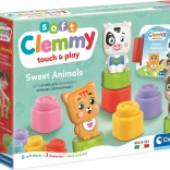 Clementoni Soft Clemmy set de jeu Adorables animaux avec livret