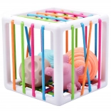 Woopie Baby cube sensoriel élastique et trieur pour enfants – formes folles, 5 pcs