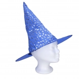 chapeau de sorcière bleu 35 × 36 cm