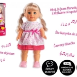 Poupée Barunka qui marche et chante en tchèque 42 cm