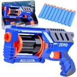 Pistolet en plastique Blaster avec 10 balles en mousse