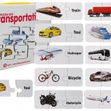 Puzzle éducatif transport – 10 paires