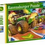 Puzzle Ravensburger John Deere – grandes roues, 100 pièces