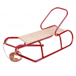 Luge métallique pour enfants avec dossier Bayo 87 cm rouge