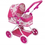 Woopie landau profond pour poupées avec poignée réglable, motif floral