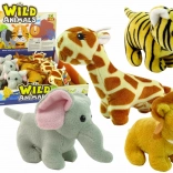 Mini animaux en peluche Safari, 4 modèles