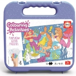 Educa Puzzle à colorier Sirènes 50 pièces