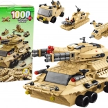 Jeu de construction tank sable militaire 1000 pièces