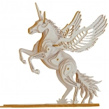 Puzzle 3D en bois Licorne