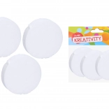 Roue décorative en polystyrène 10 x 2,5 cm, lot de 3 pièces