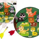 jeu de fléchettes magnétique pour enfants avec animaux vert