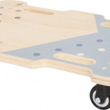 Planche d'équilibre en bois avec roulettes Adventure