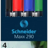 Schneider set de feutres Maxx pour tableau, 4 pcs