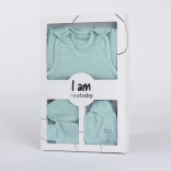 Ensemble nouveau-né 7 pièces pour maternité NEW BABY I AM bleu